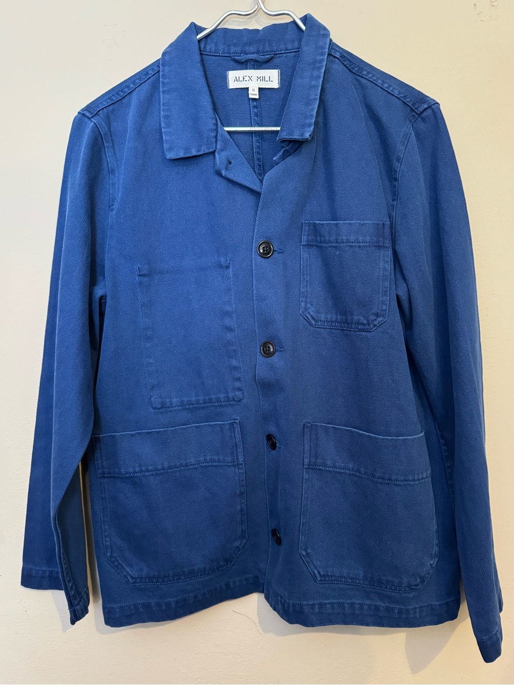 Alex Mill Garment Dyed Work Jacket French Navy Size S Chore Coat Utility Jacket